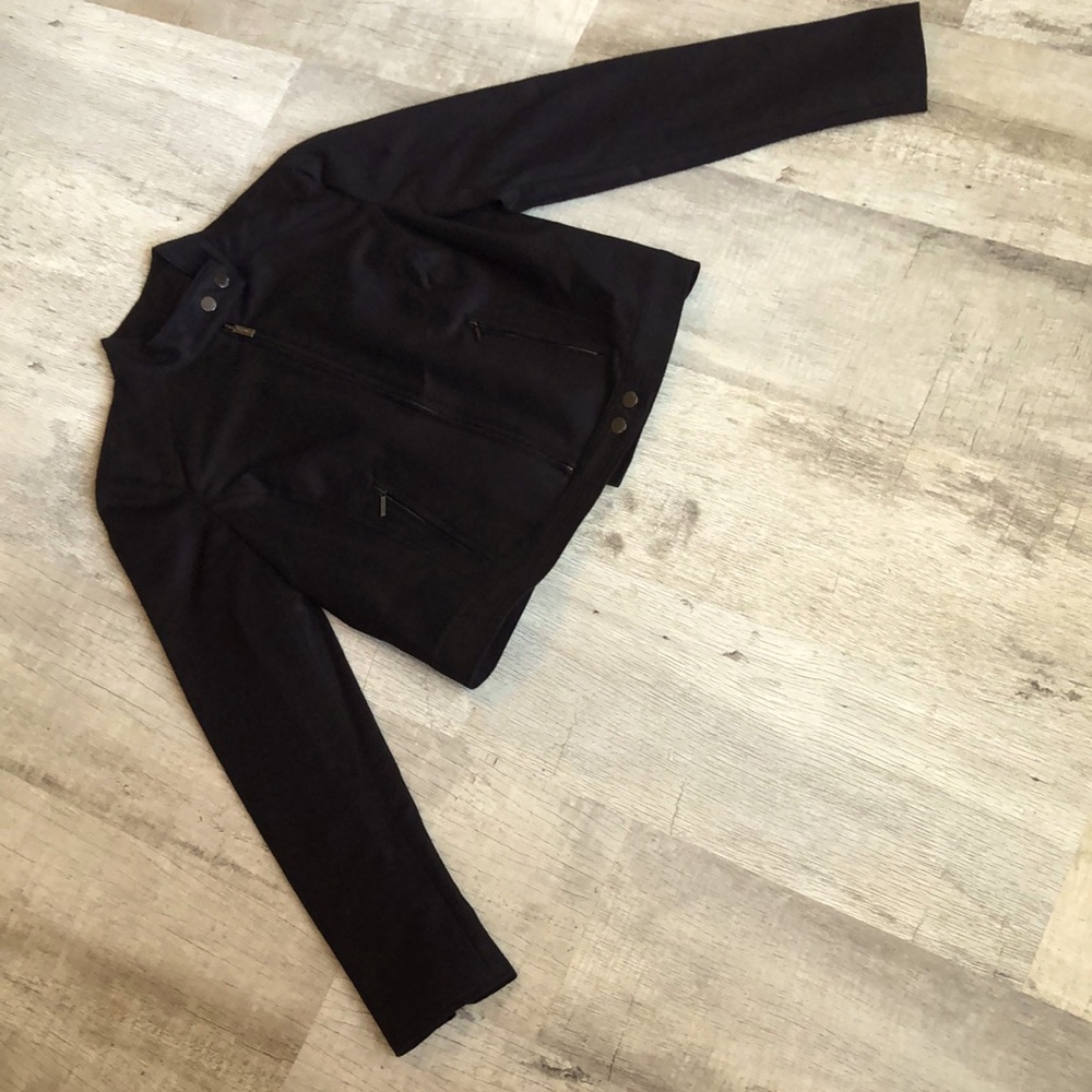 NWOT Calvin Klein Black Moto Jacket